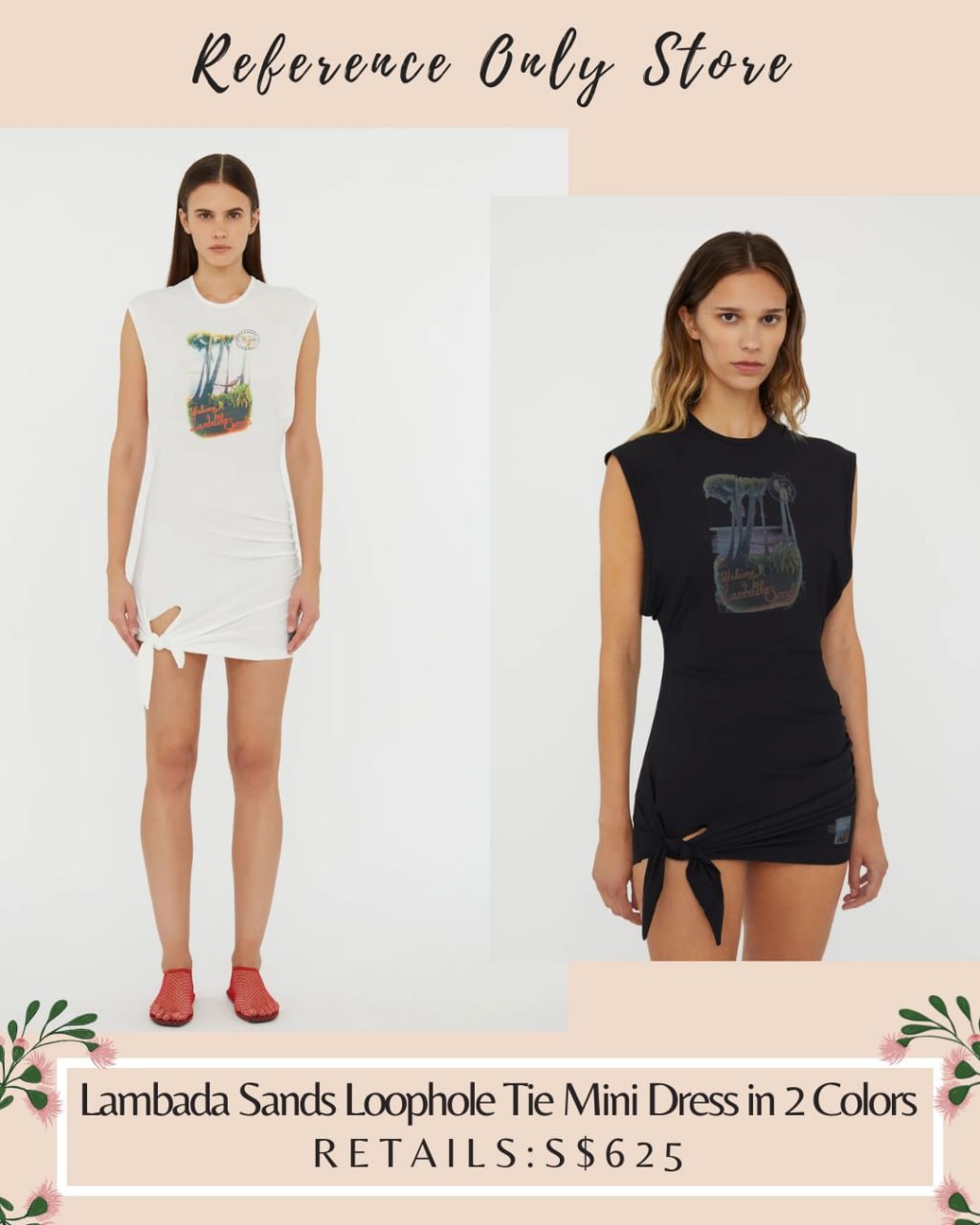 CE Lambada sands tie mini dress