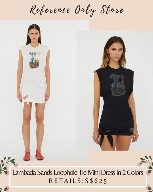 CE Lambada sands tie mini dress
