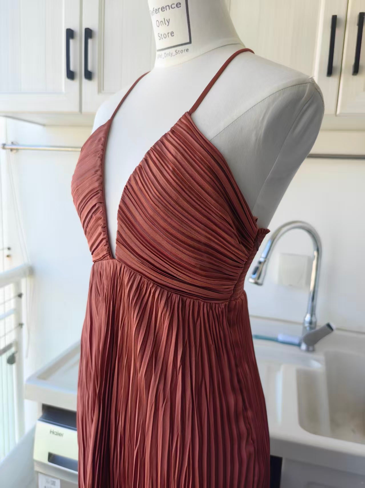 Alc Angelina pleated midi dress