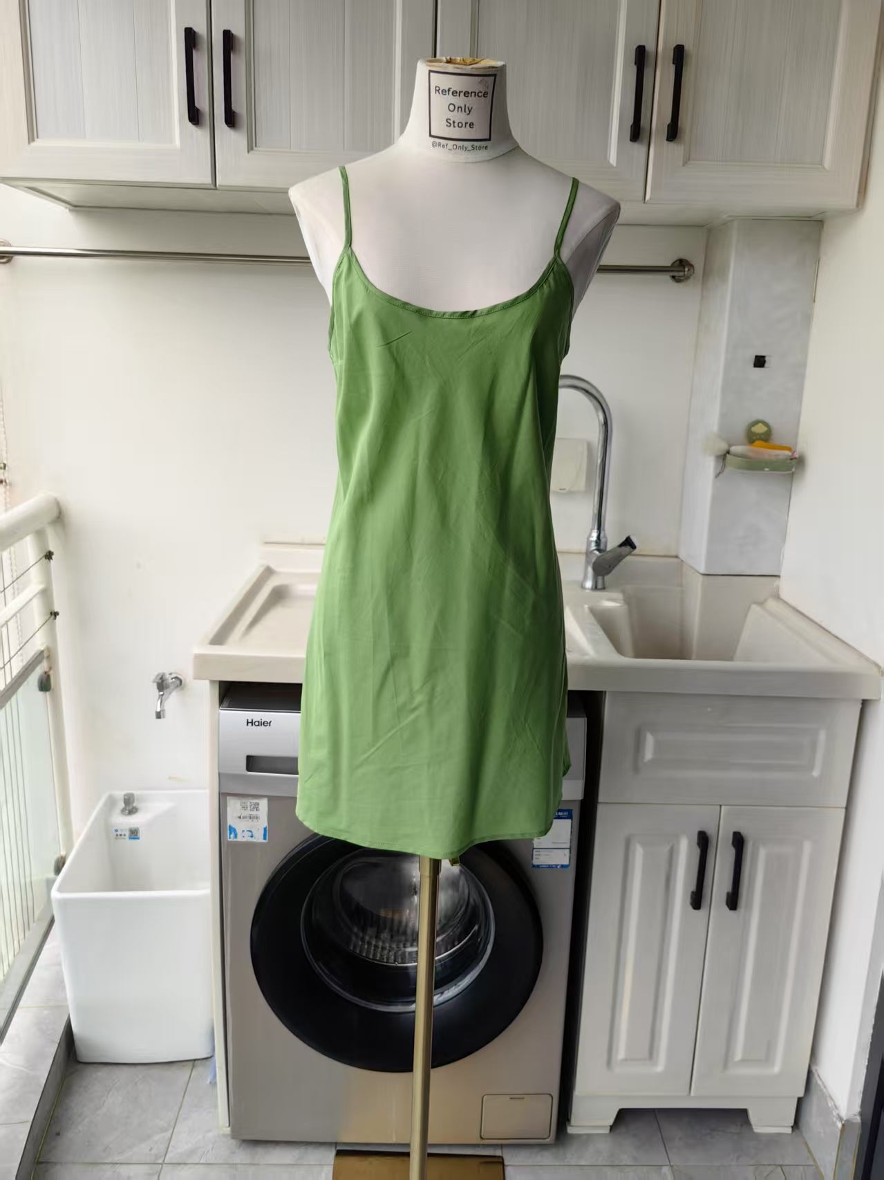 AM surrealist summer ramie shirt dress