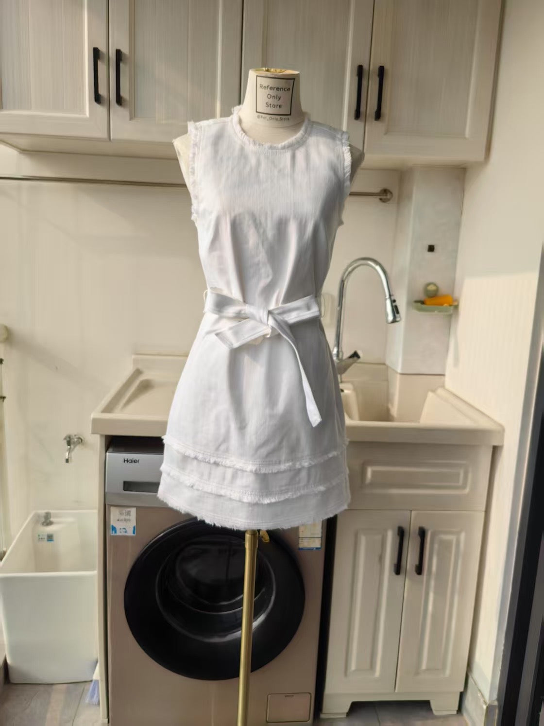 CAS Mindie Sleeveless mini denim dress