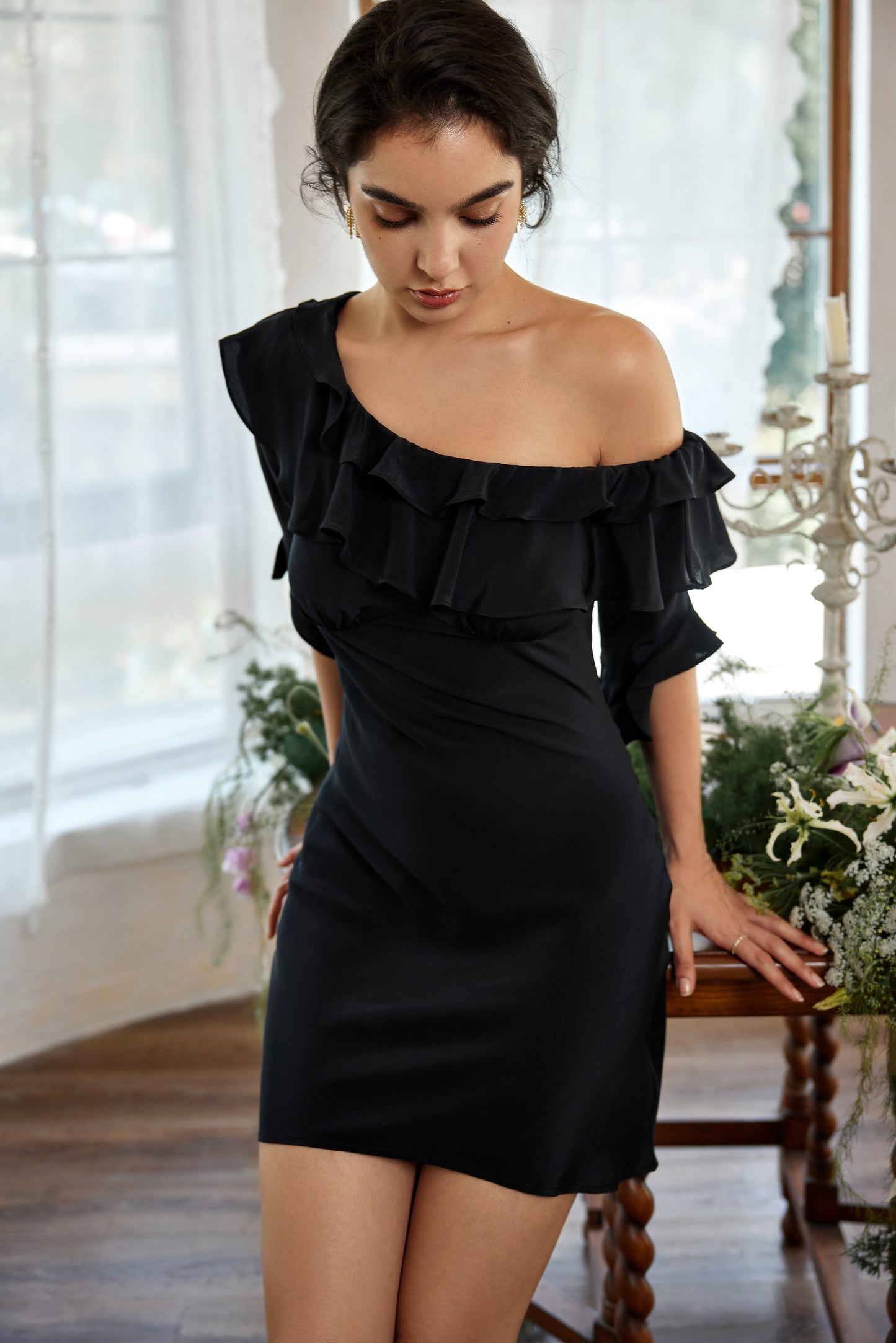 Milan Mini Cold Shoulder Dress