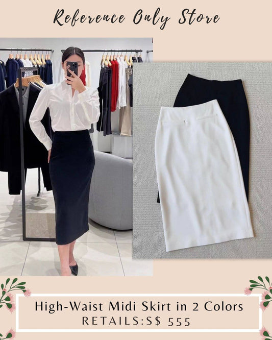 TH high waist midi skirt