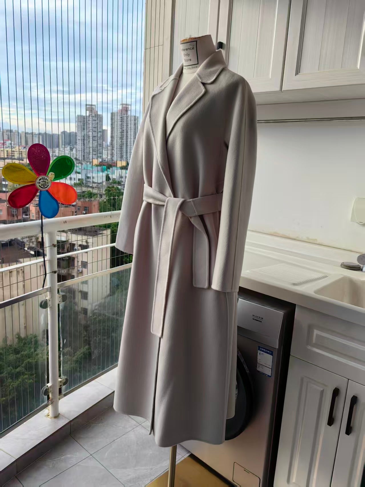 MM Esturia wool broadcloth midi coat in 3 colors