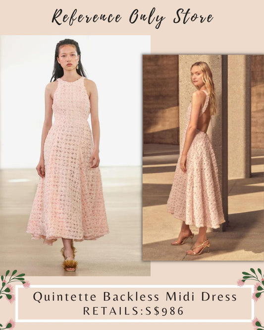 Aj Quintette Backless Midi Dress