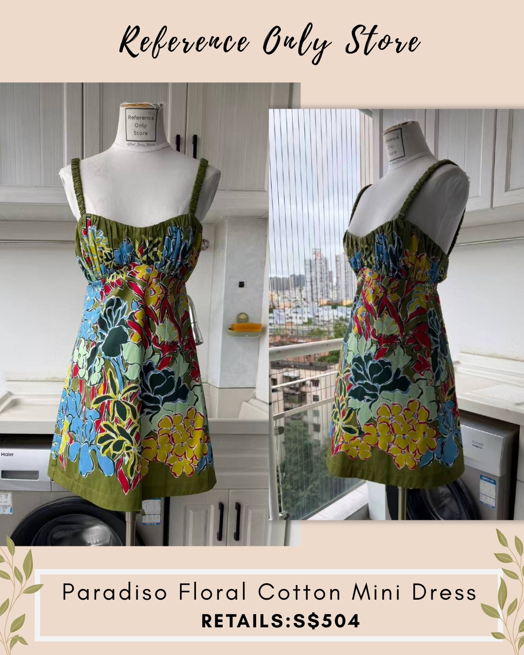 AM Paradiso floral mini dress