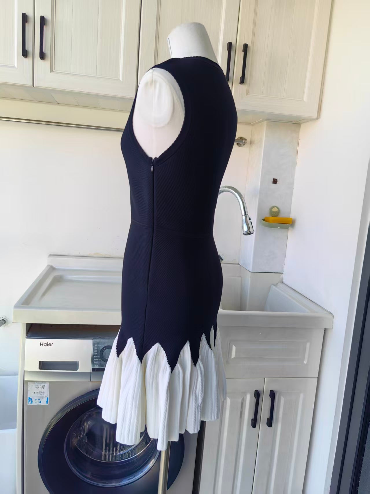 SD Two tone knit mini dress