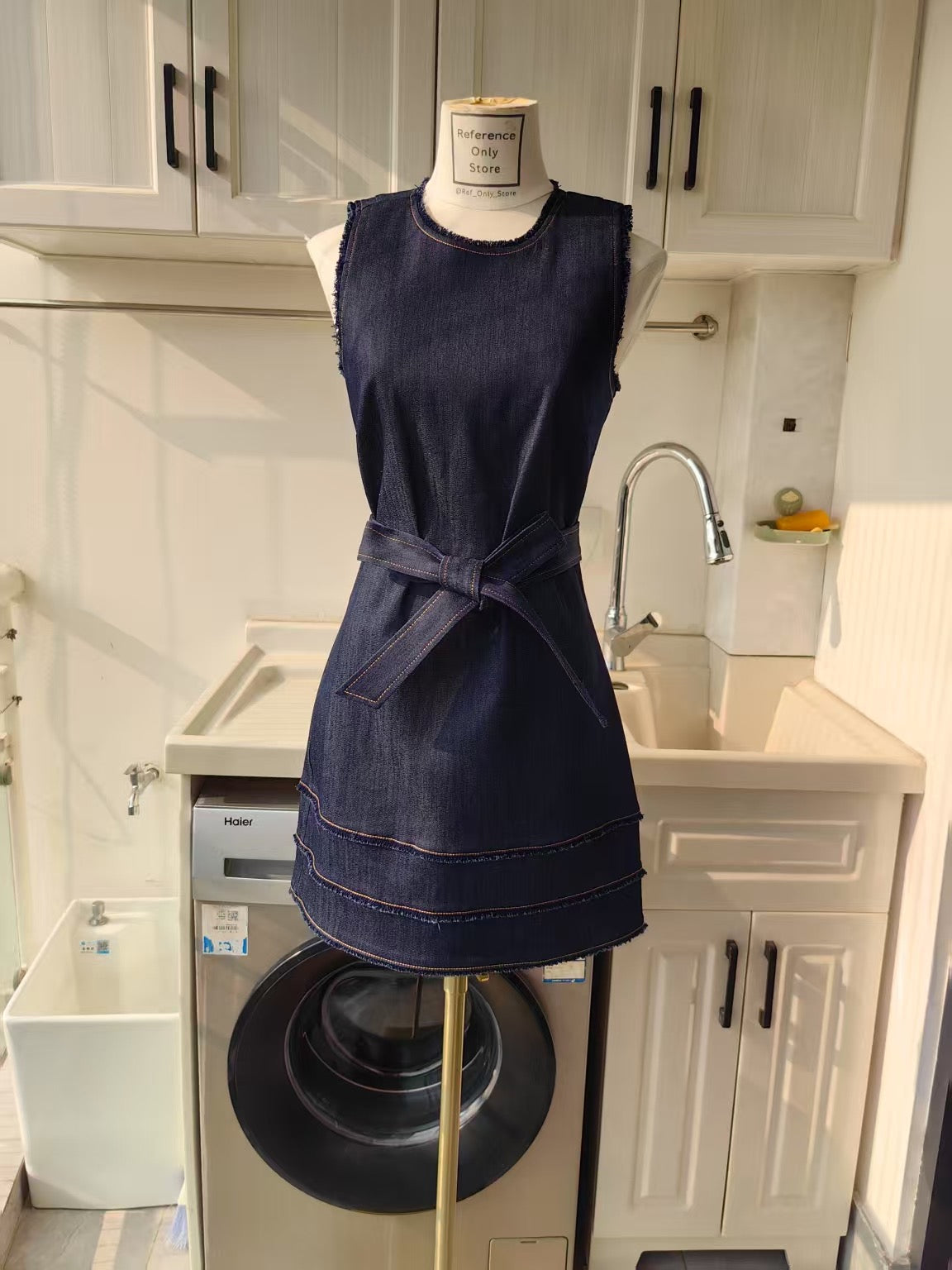 CAS Mindie Sleeveless mini denim dress