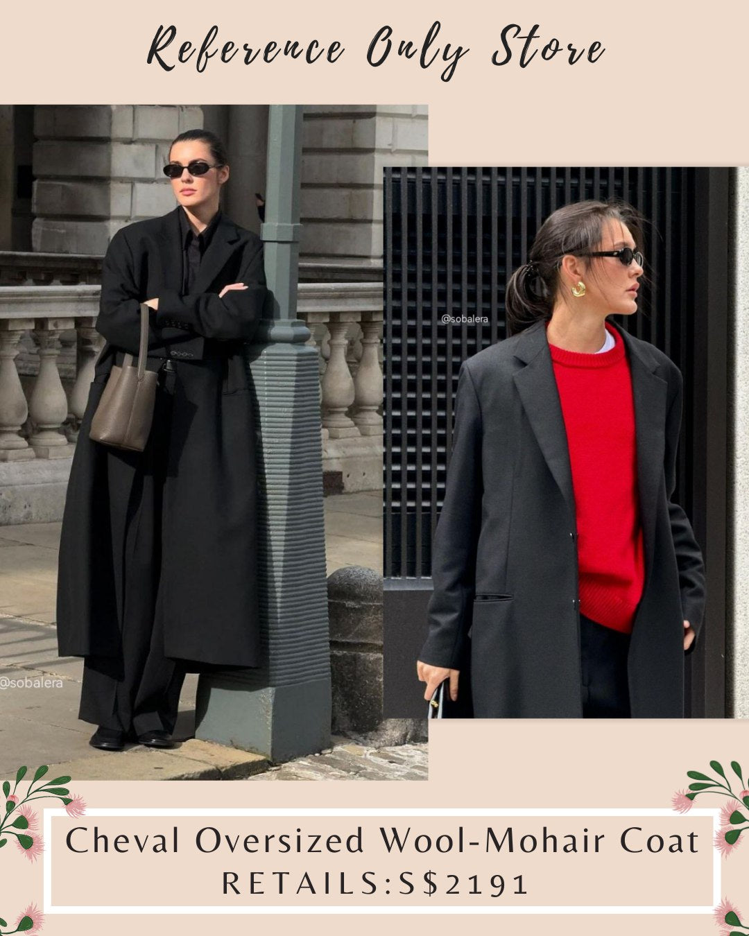 Readystock! TR Cheval Oversized Wool Mohair coat