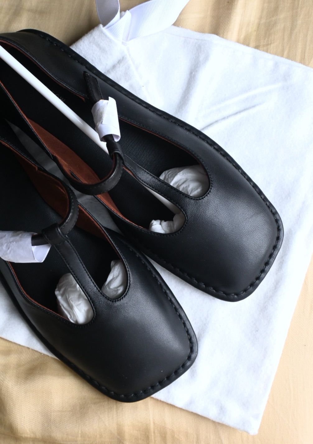 TR Square T Strap Flats Ballerina