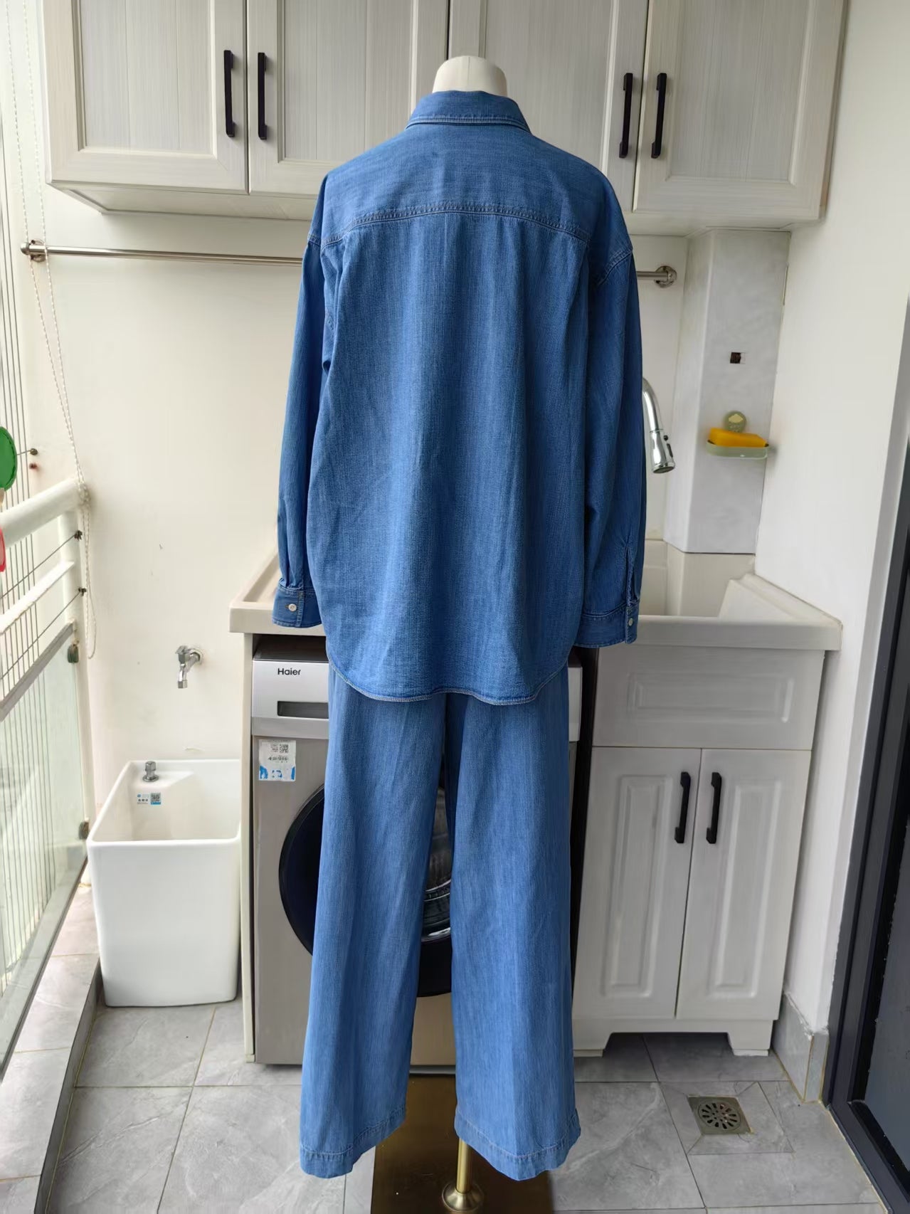 Jk Newport denim cotton trouser and shirt