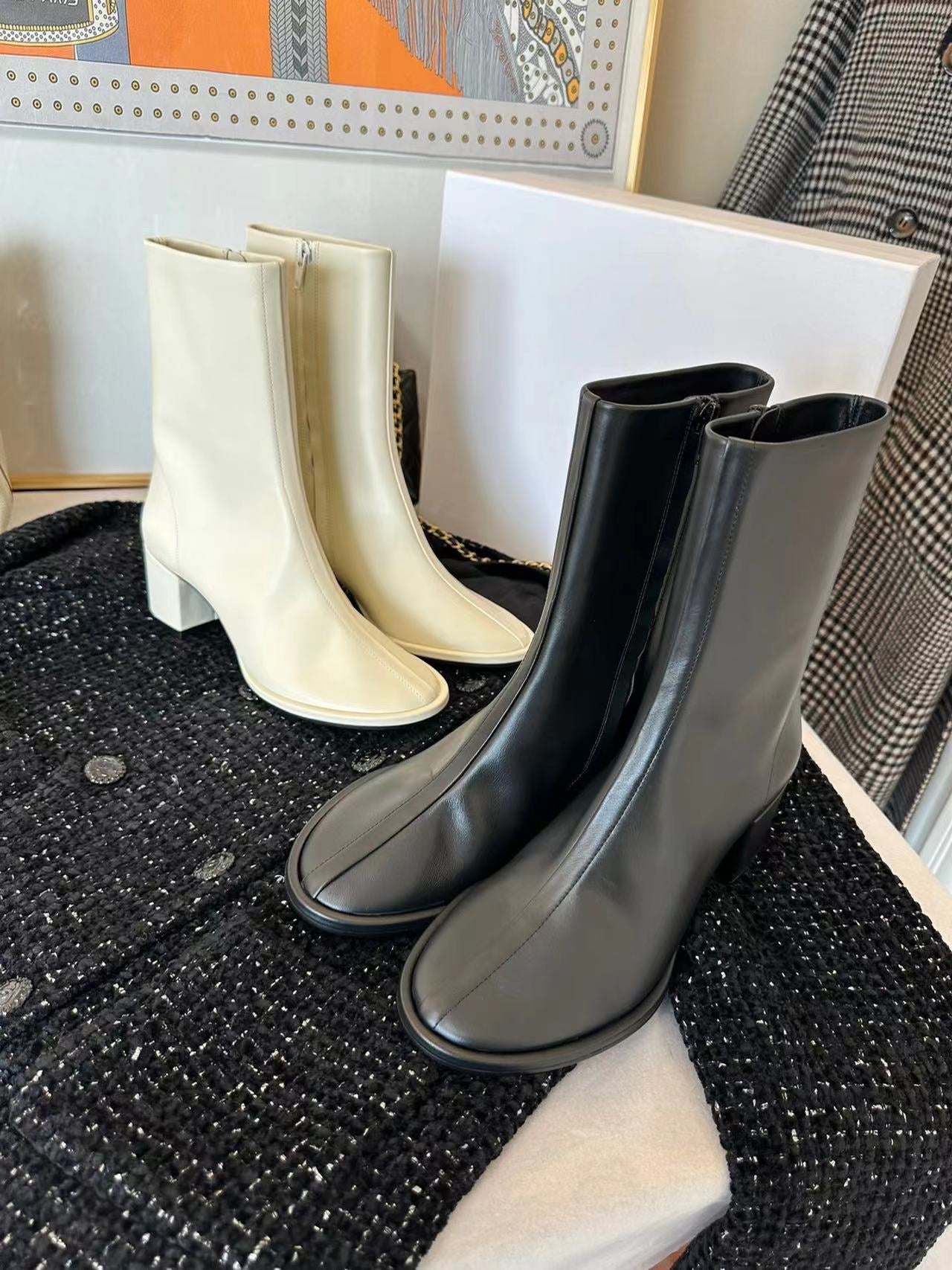 BF Josie Heeled Leather Ankle Boots