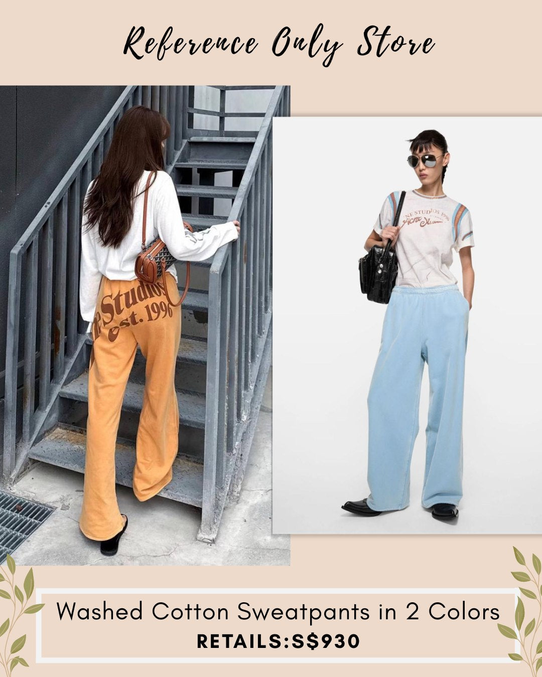 AC Washed cotton sweatpants