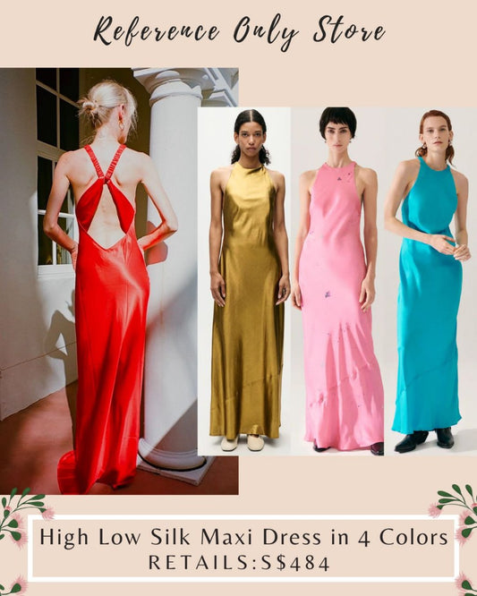 Sl High low silk dress
