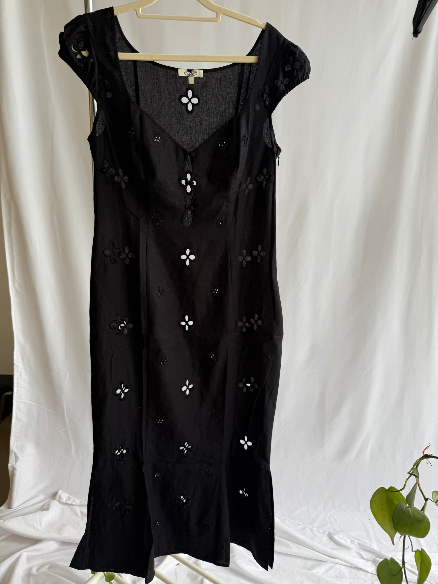 MP Maria black cutout dress in black