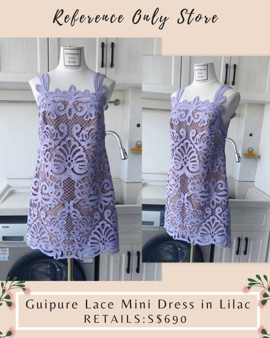 SP Guipure Lace Mini Dress
