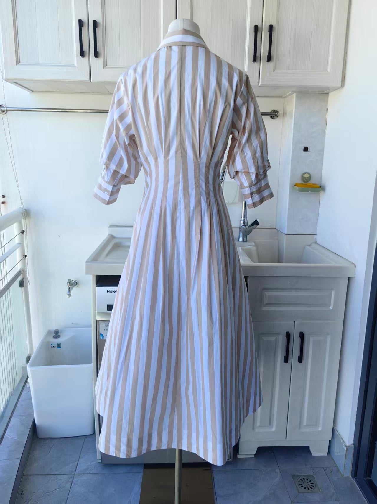 sk Jazz midi cotton shirt dress