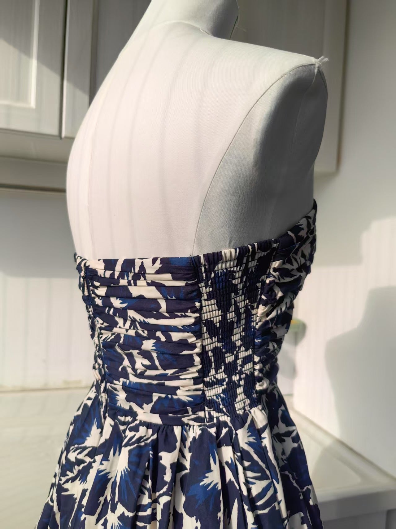 ALC Tate strapless cotton midi dress