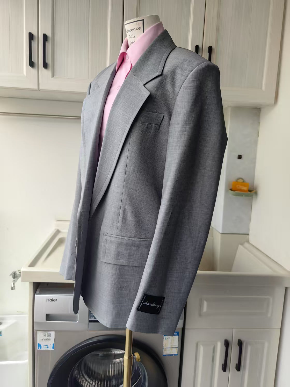 AW Pre styled layered cotton blend blazer