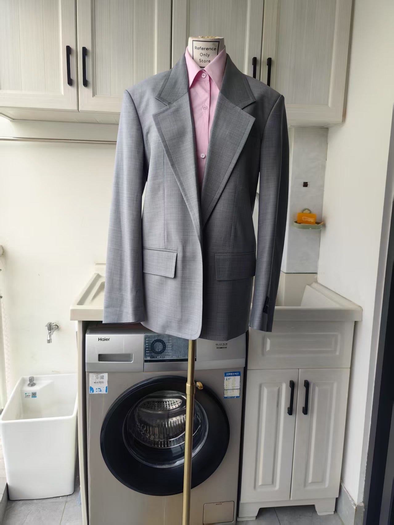 AW Pre styled layered cotton blend blazer
