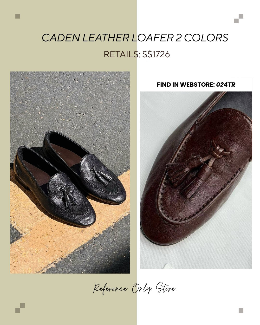 024TR Caden leather loafer 2 colors
