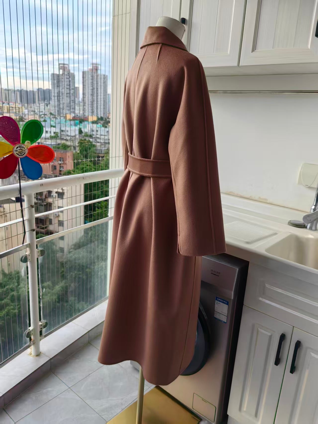 MM Esturia wool broadcloth midi coat in 3 colors