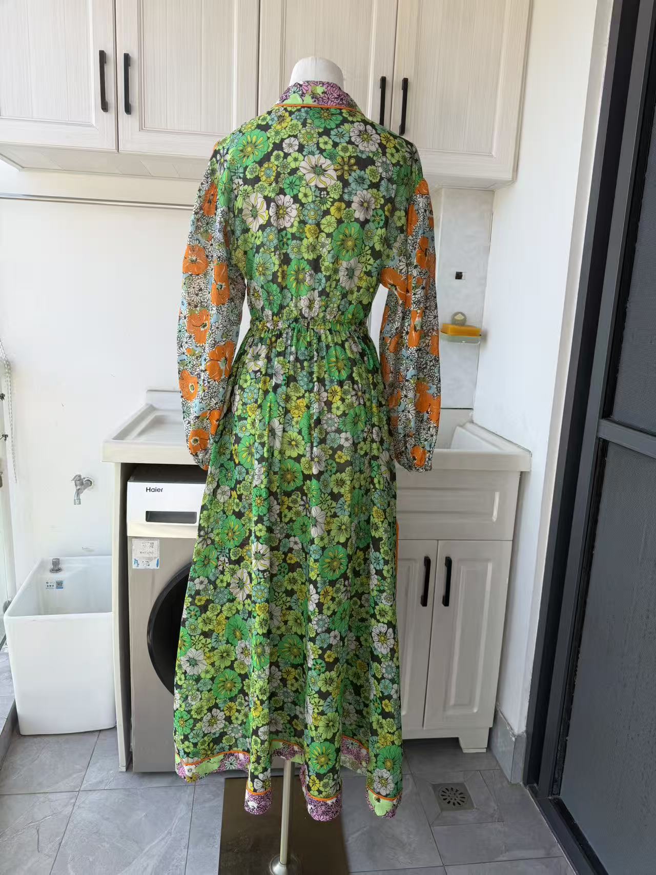 AM Citrus bloom midi dress