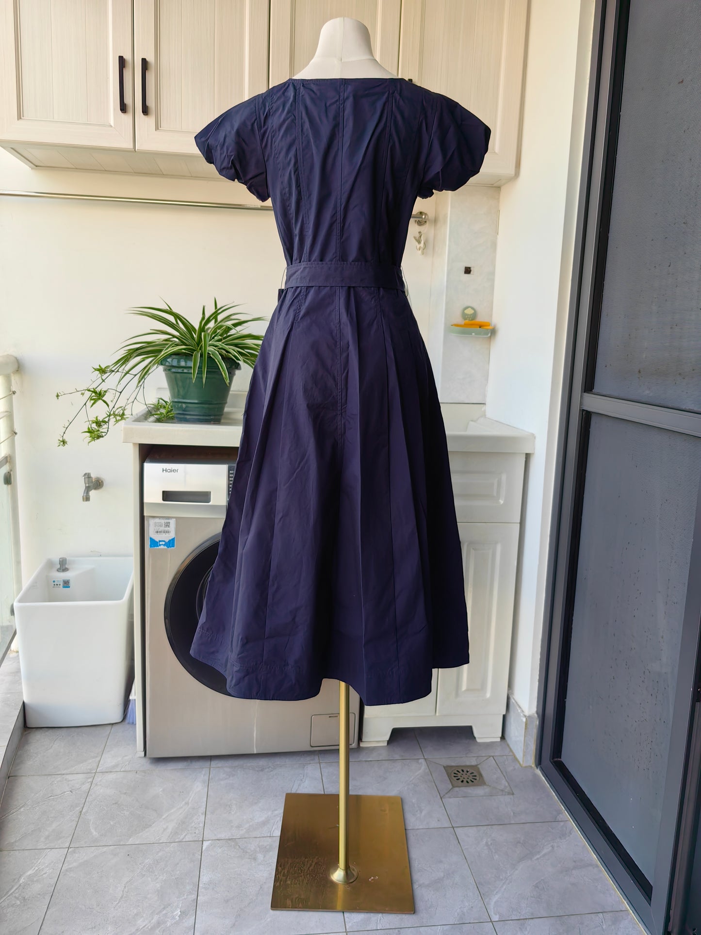 UJ Rhea Belted Midi Dress in 2 colors