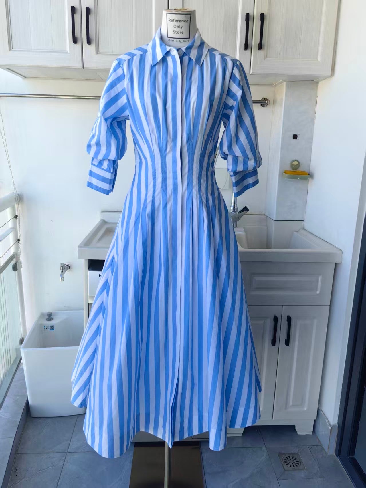 sk Jazz midi cotton shirt dress