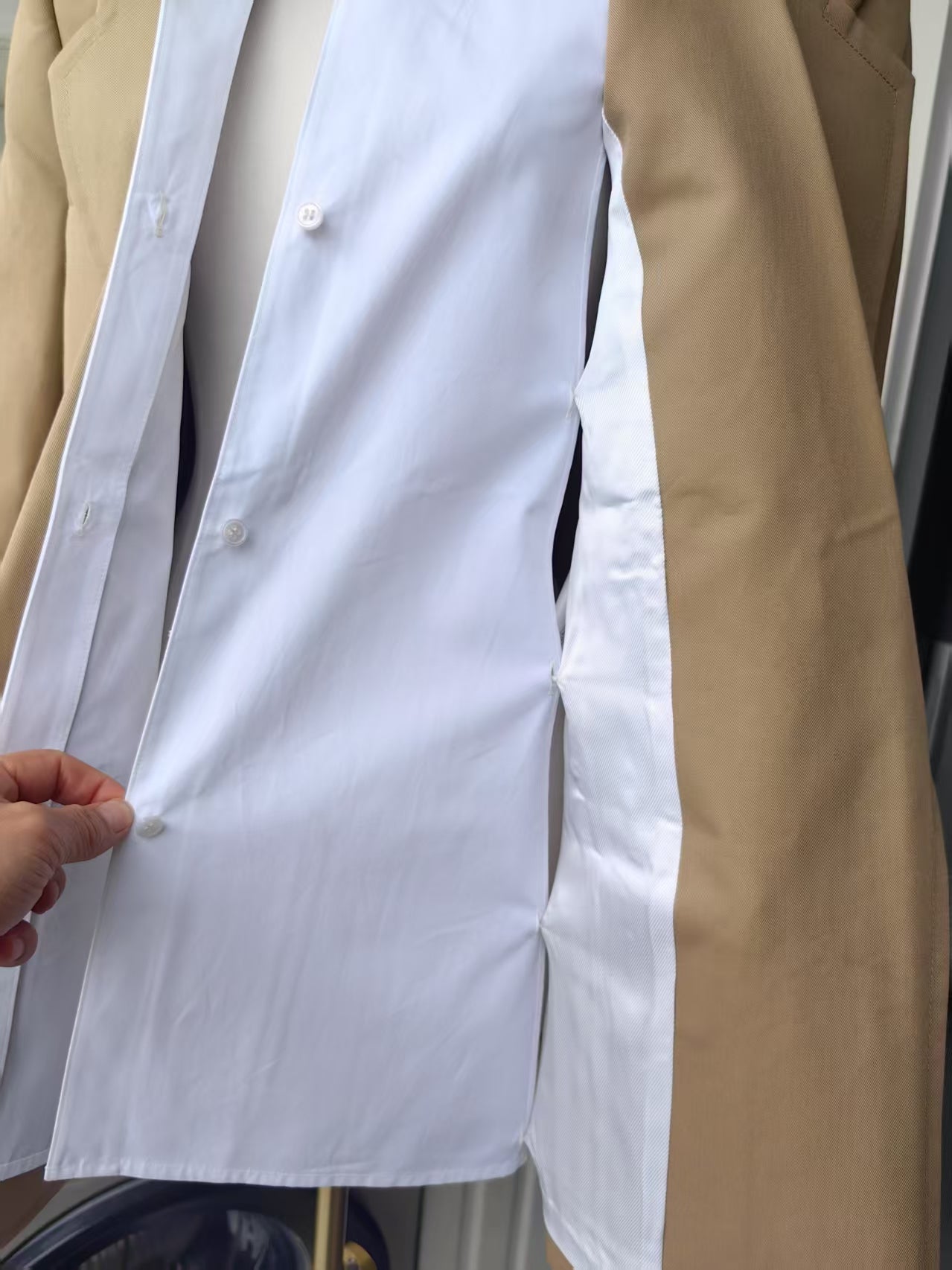 AW Pre styled layered cotton blend blazer
