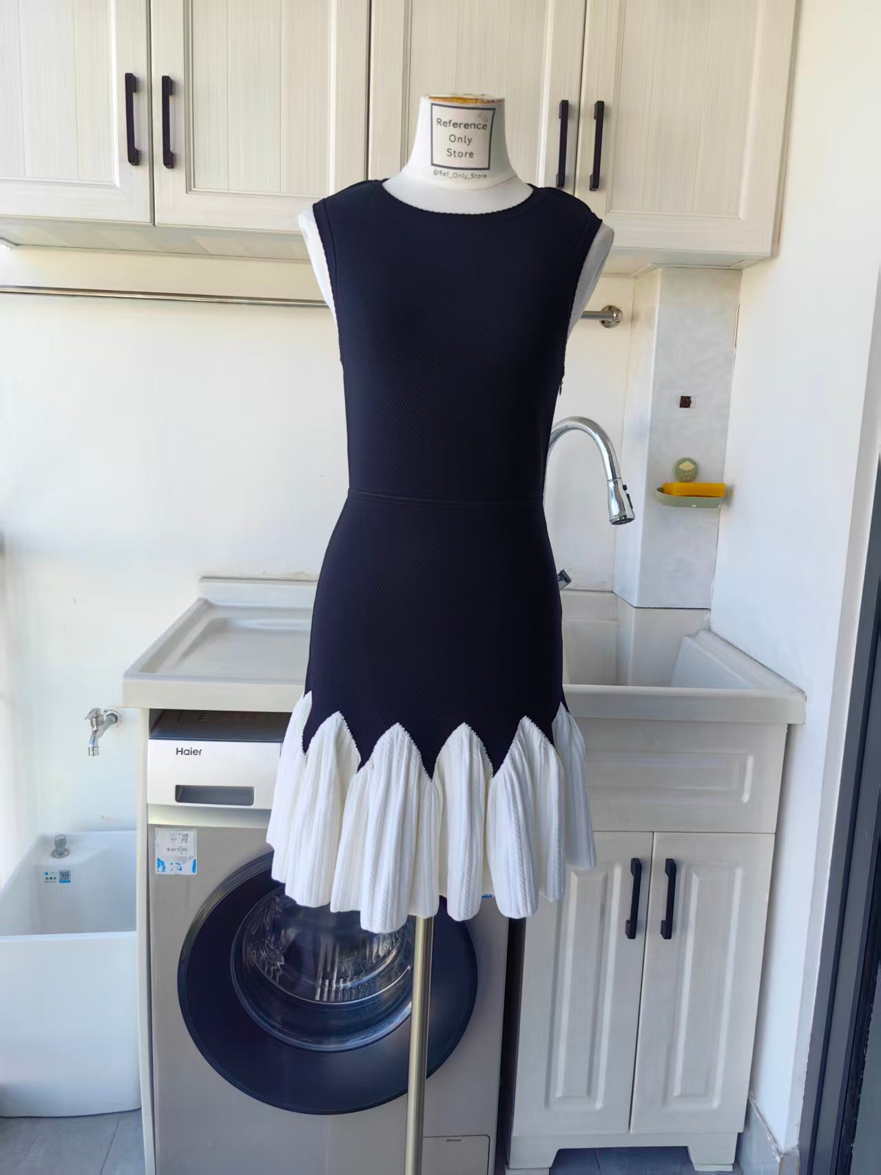 SD Two tone knit mini dress