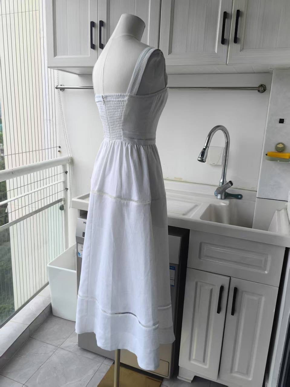 2 colors ! Ref Everett Linen midi dress