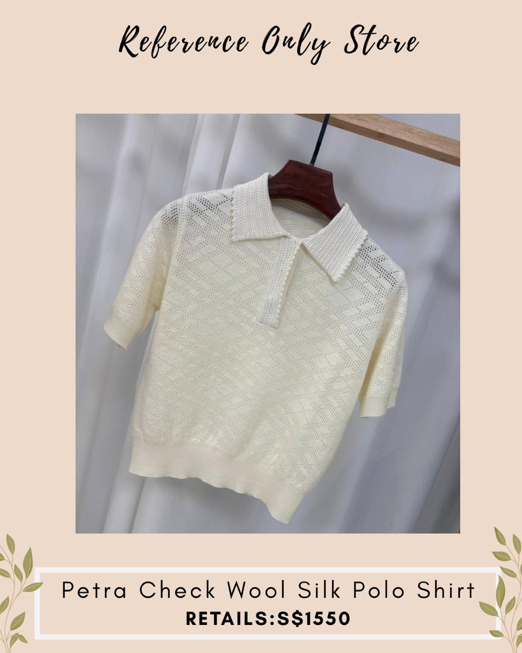 BBR Petra Wool silk polo shirt