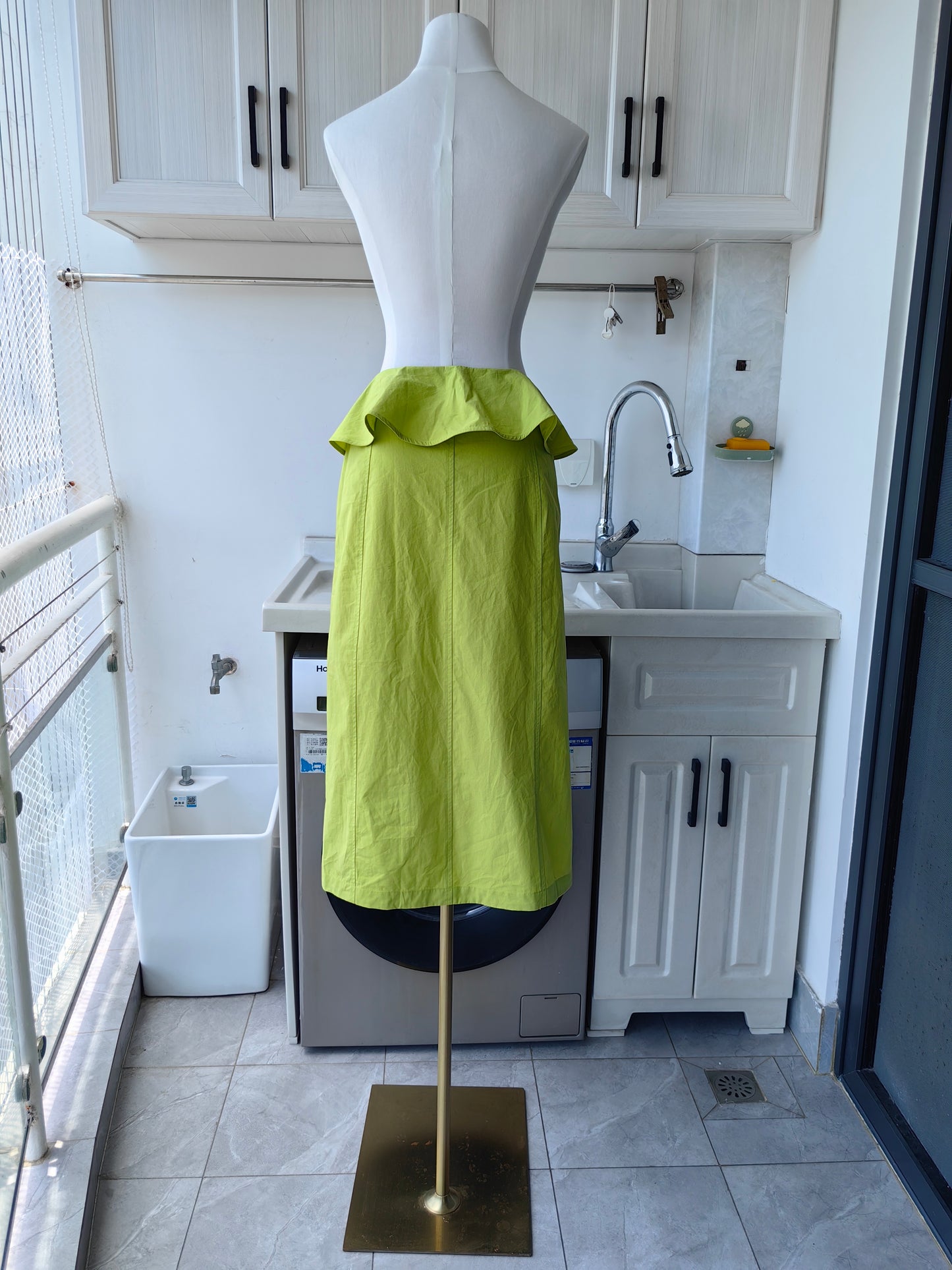 UJ Ruffles Cotton Midi Skirt in 2 colors
