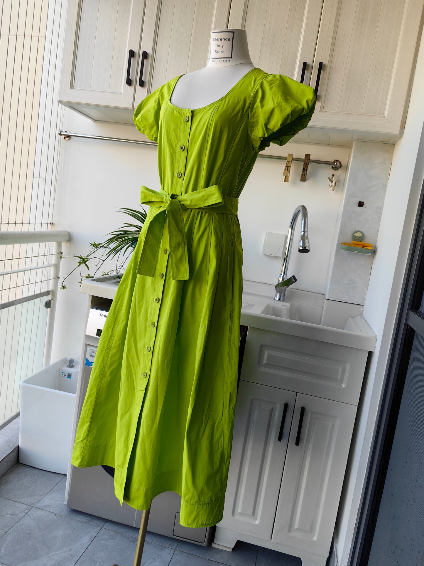 UJ Rhea Belted Midi Dress in 2 colors