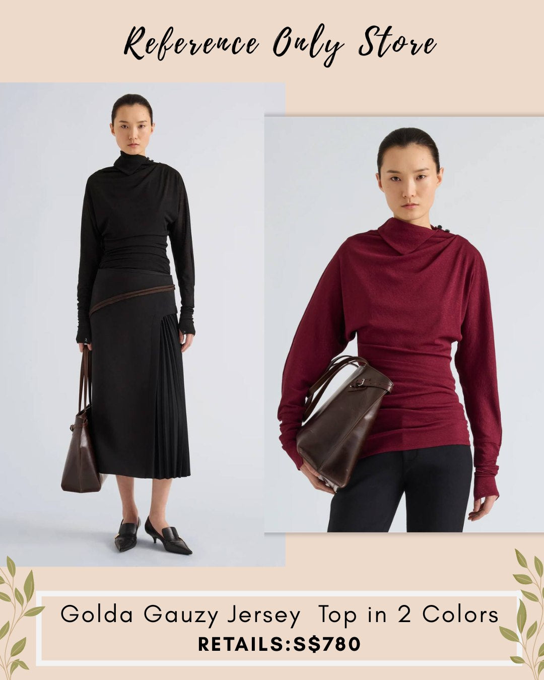 PS Golda Gauzy jersey top in 2 colors