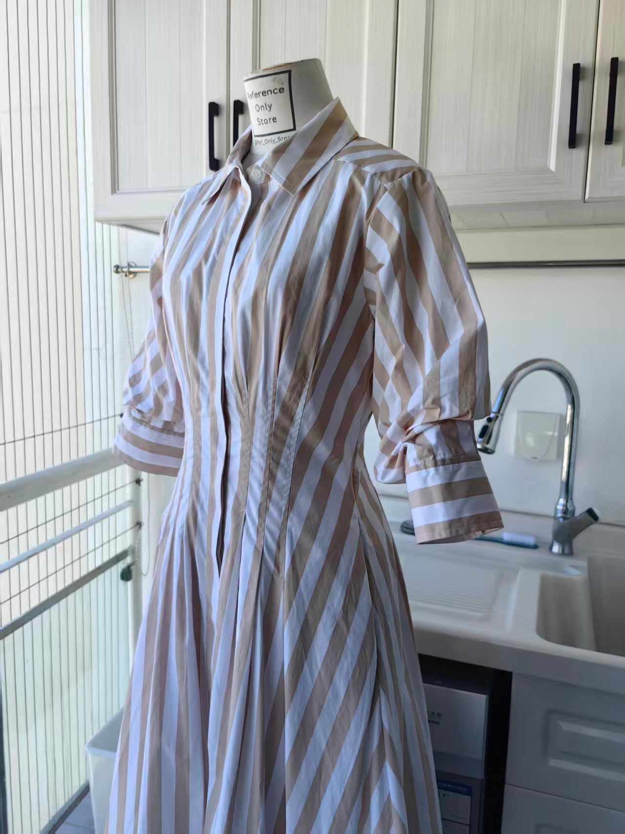 sk Jazz midi cotton shirt dress