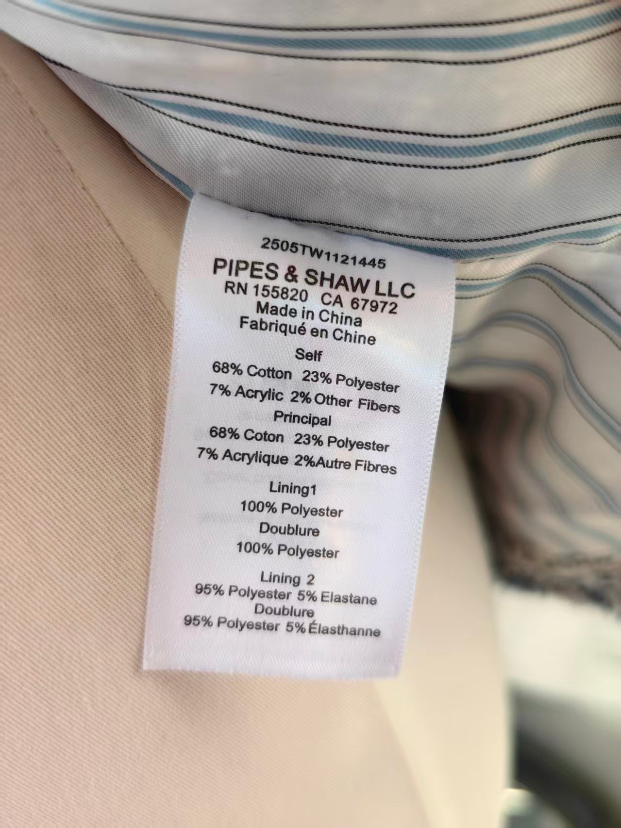 VB Tweed Dickey jacket in blue