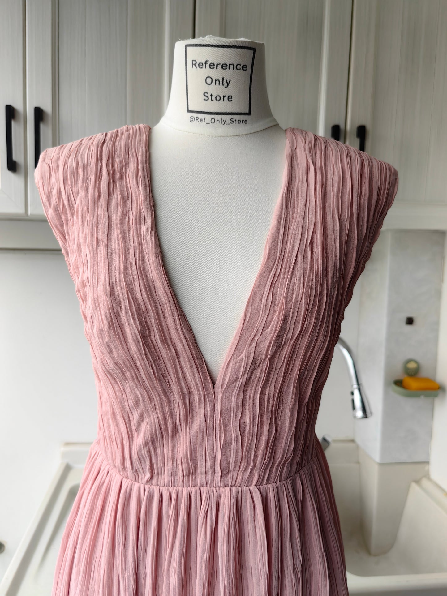 AJ Becoming Bow Back midi dress