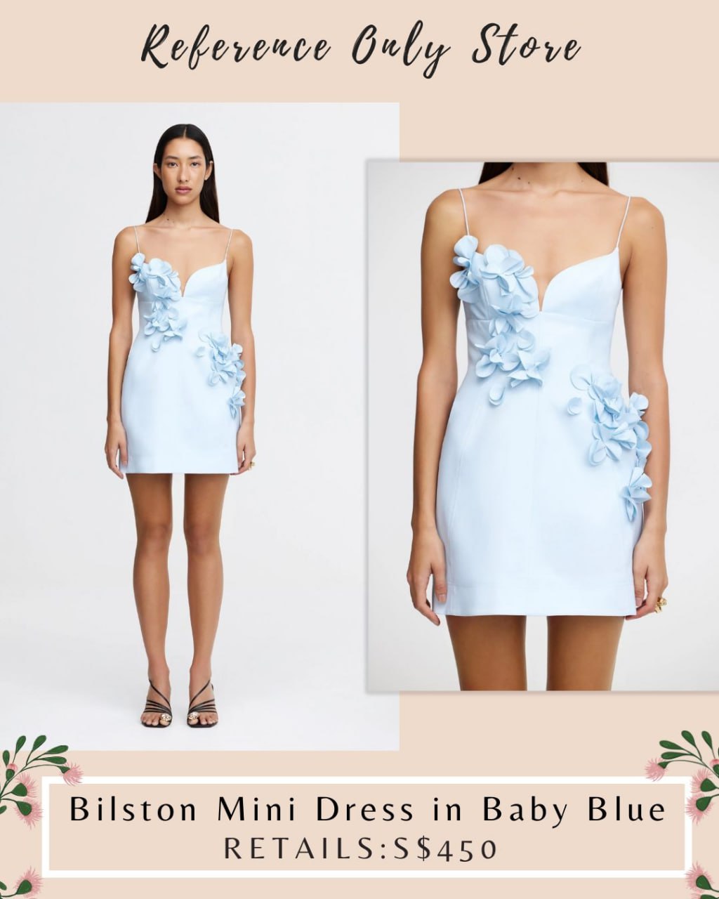ACL Bilston Mini Dress in baby blue
