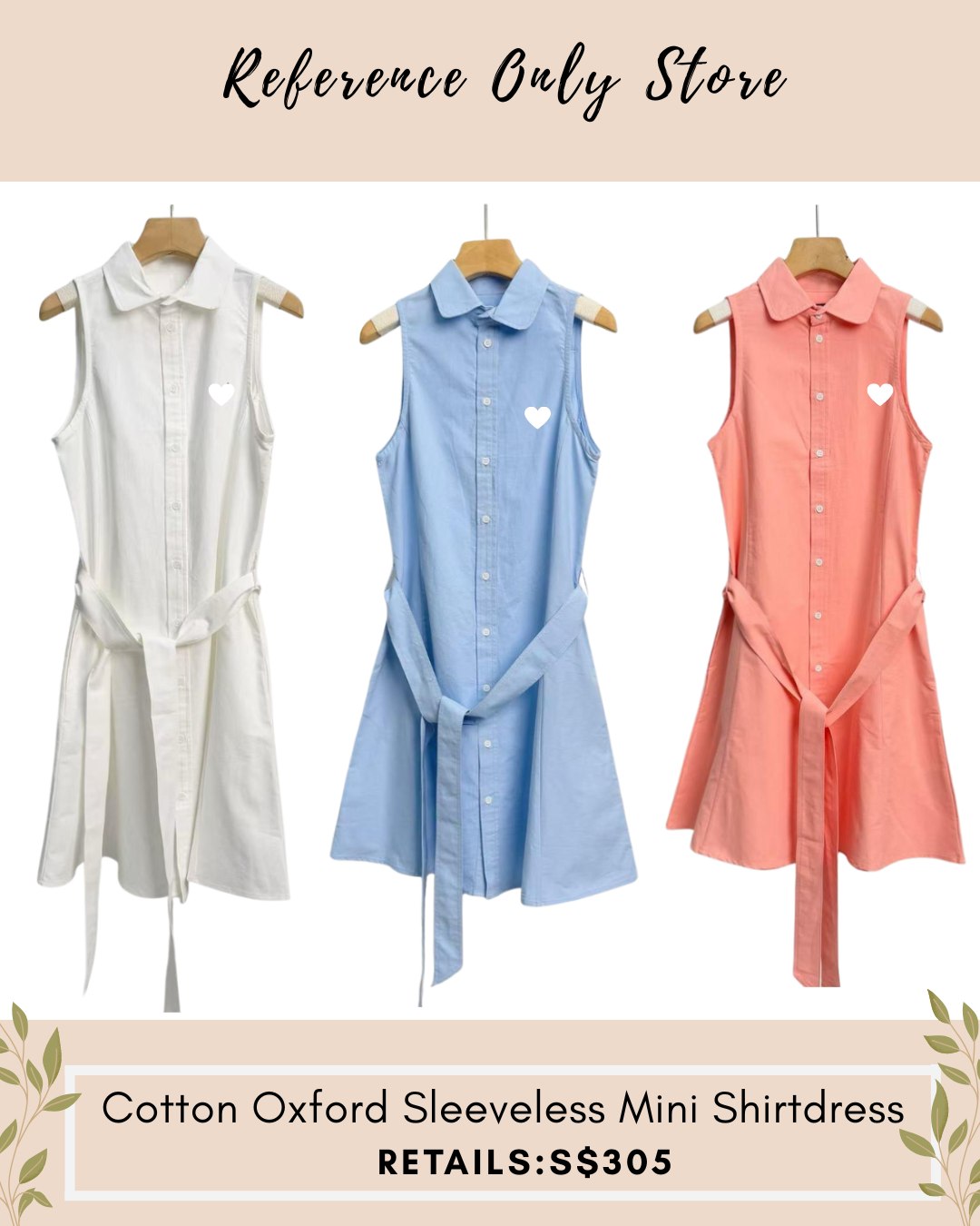 RL Cotton Oxford shirt dress
