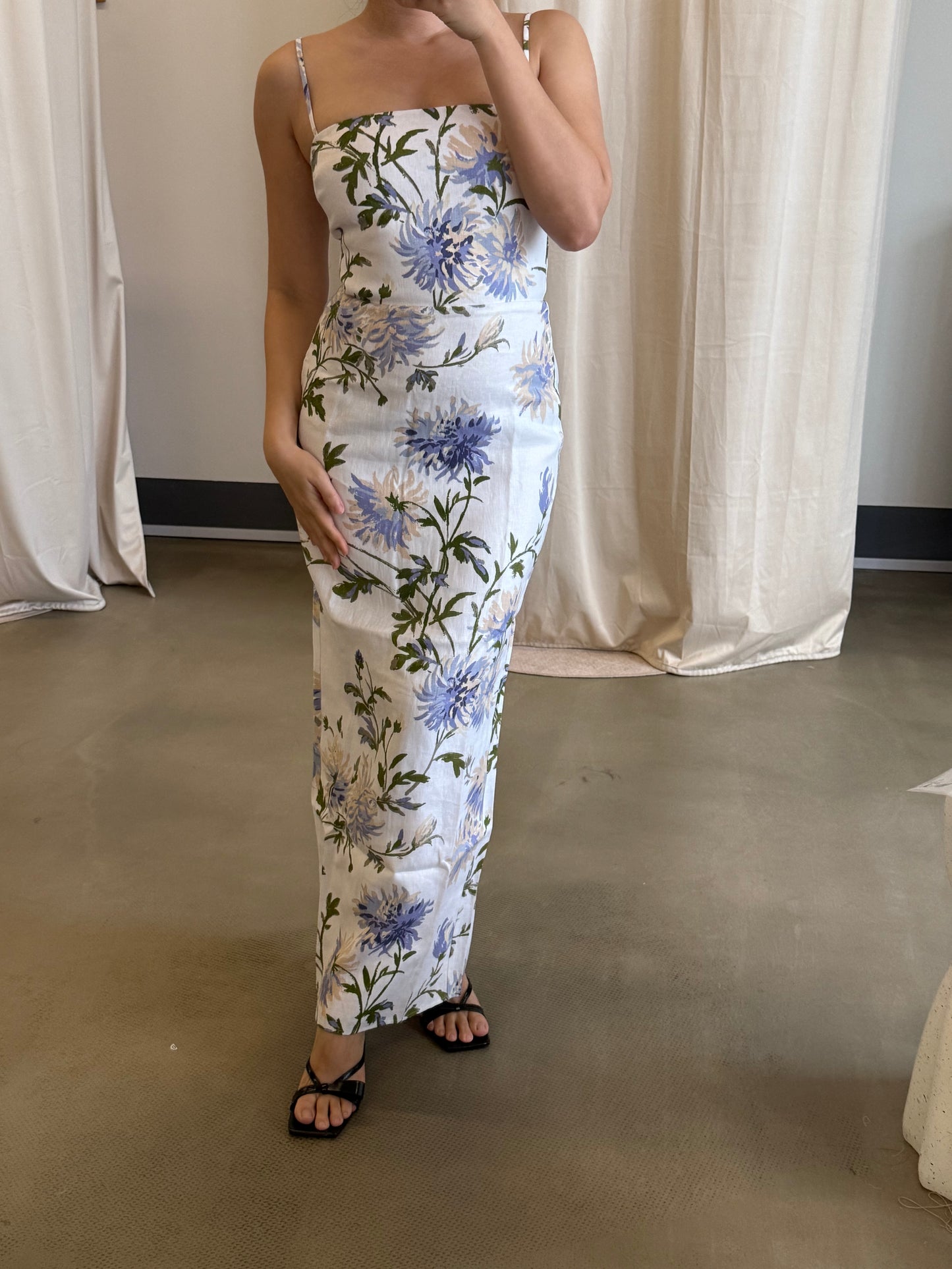 Ref Frankie Linen midi dress