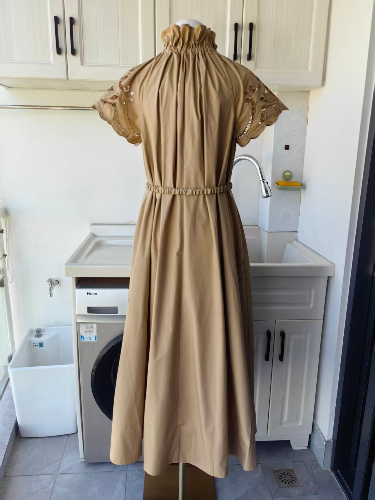CL Amaretti Reversible cotton midi dress