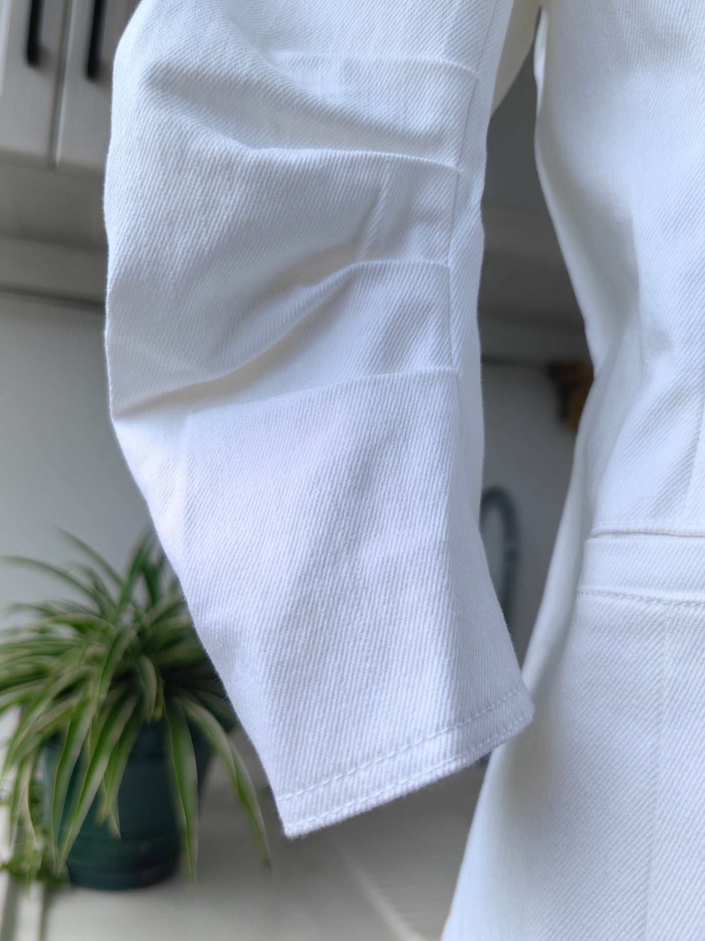 CAS Khloe Cotton Blend Blazer in white