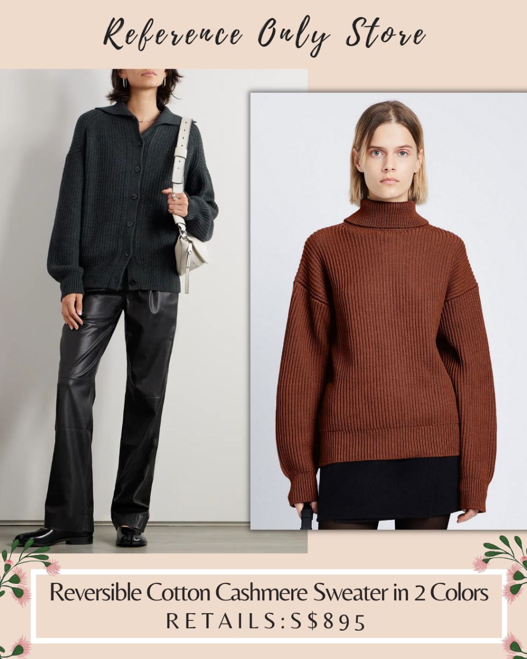 PS Reversible Cotton Cashmere Blend Reversible Sweater in 2 colors