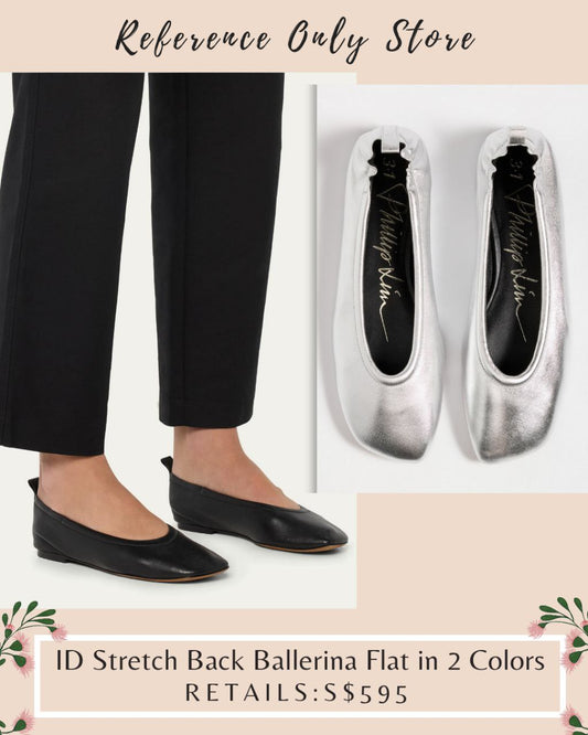 3.1 ID Stretch Back Ballerina Flats Shoes