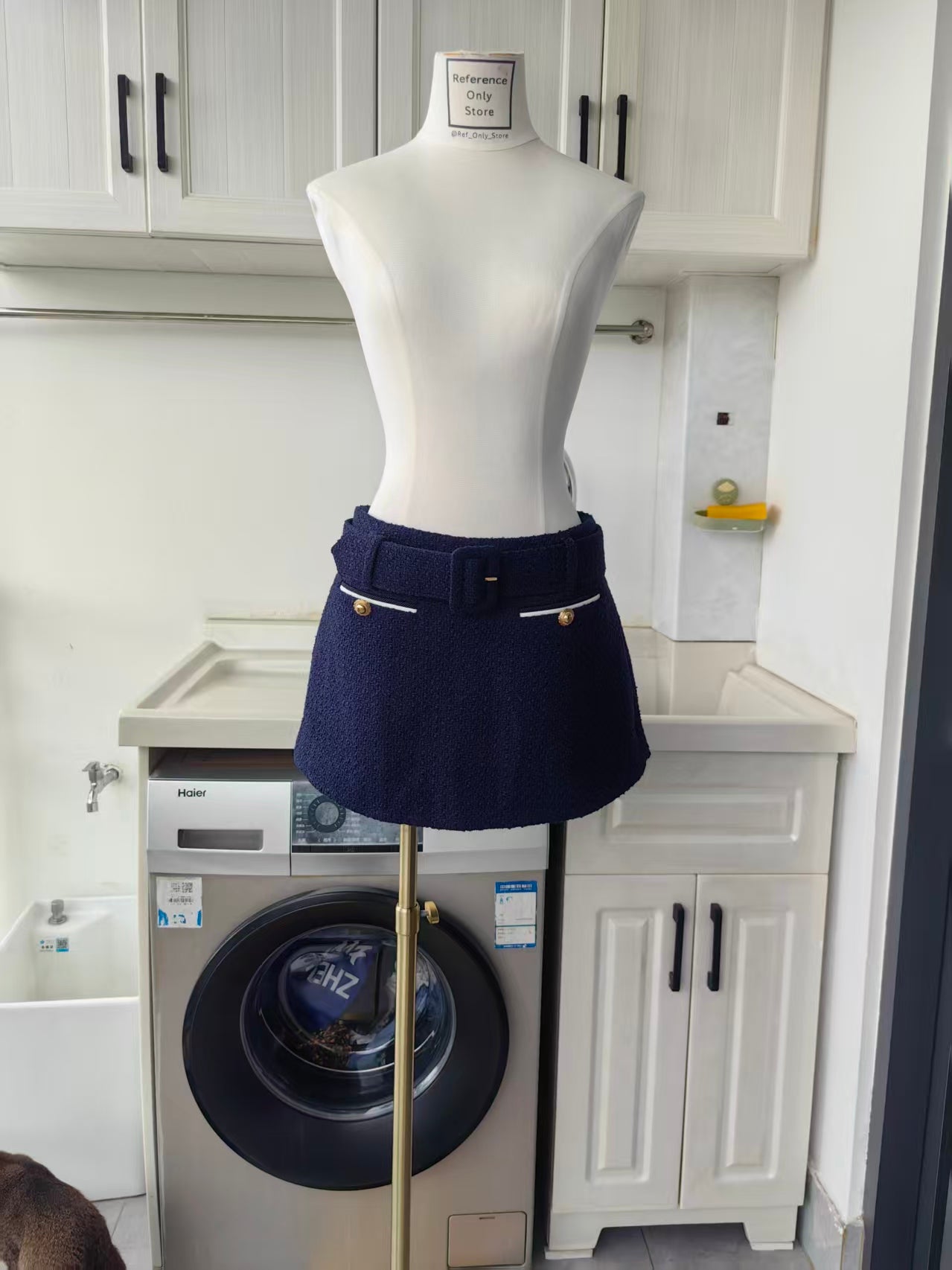 SP Boucle Collar Jacket and Skirt