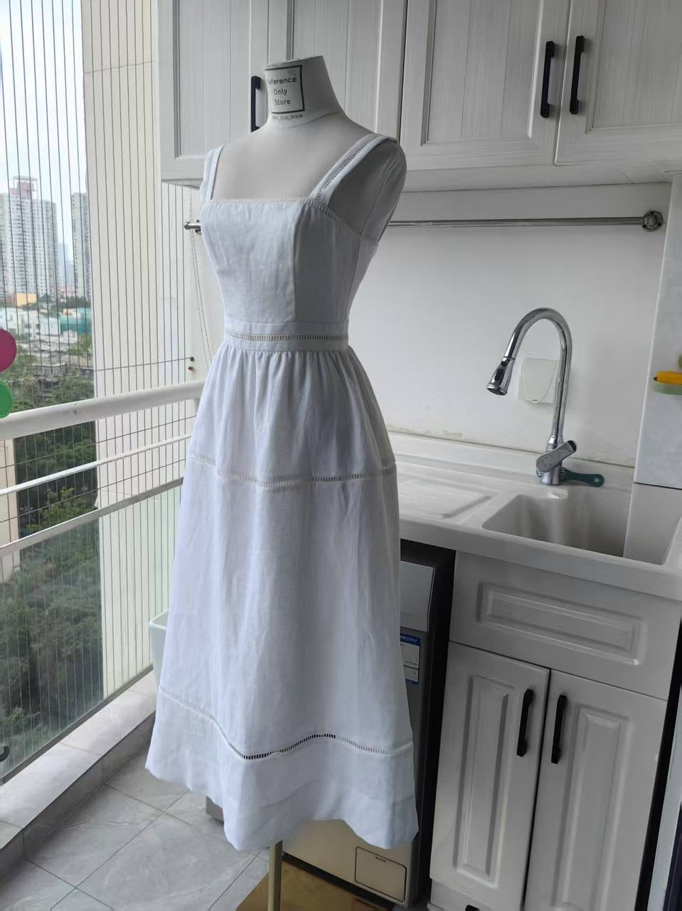 2 colors ! Ref Everett Linen midi dress