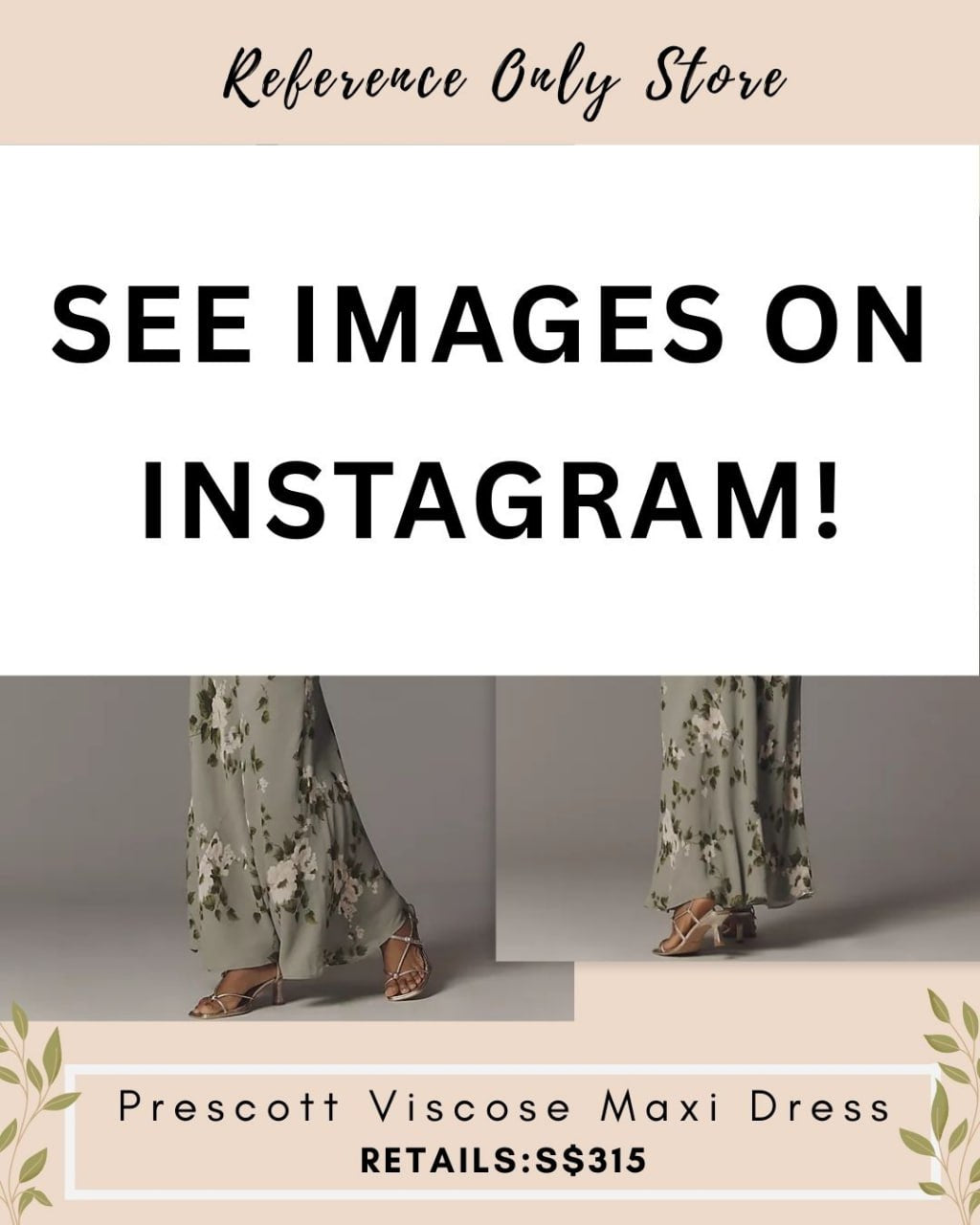 Ref Prescott viscose maxi dress