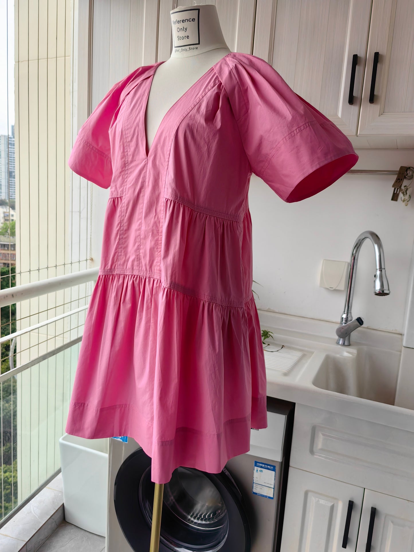 Alc camila cotton tiered mini dress